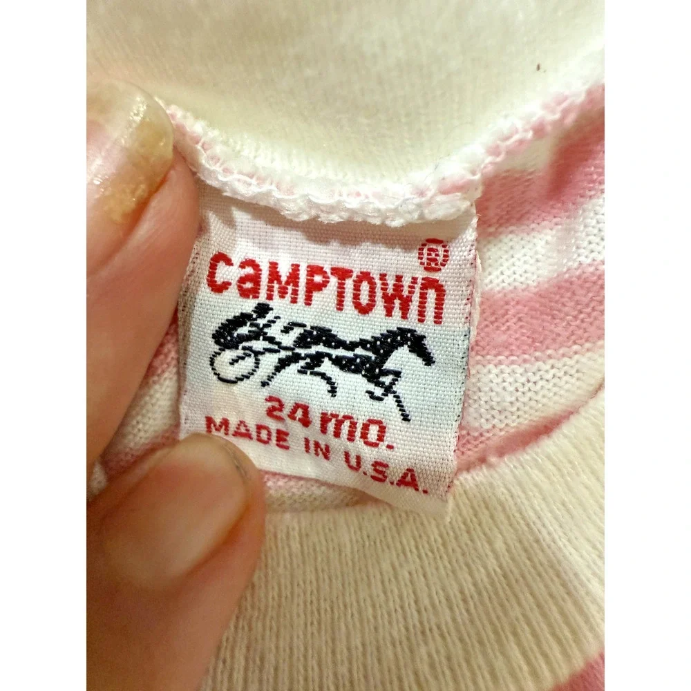 Vintage 90s Baby Shirt Shorts Set 24M Pink